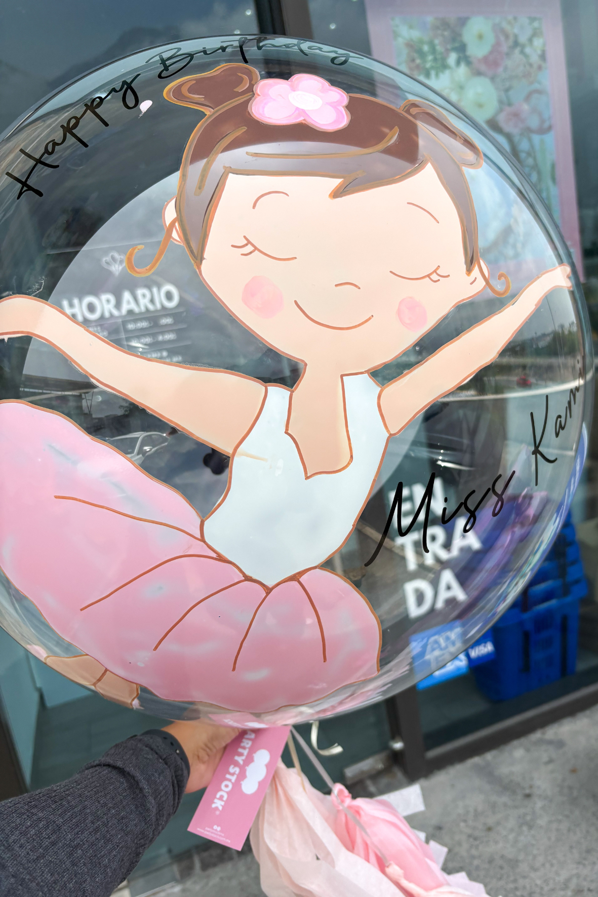 Globo Burbuja Dibujada Bailarina