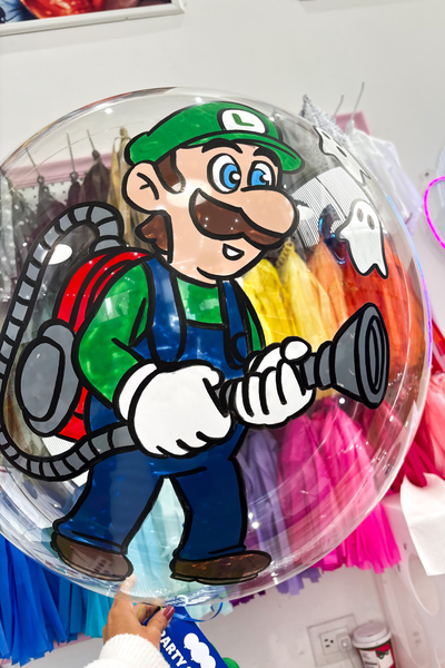 Globo Burbuja Luigi Mario Bros