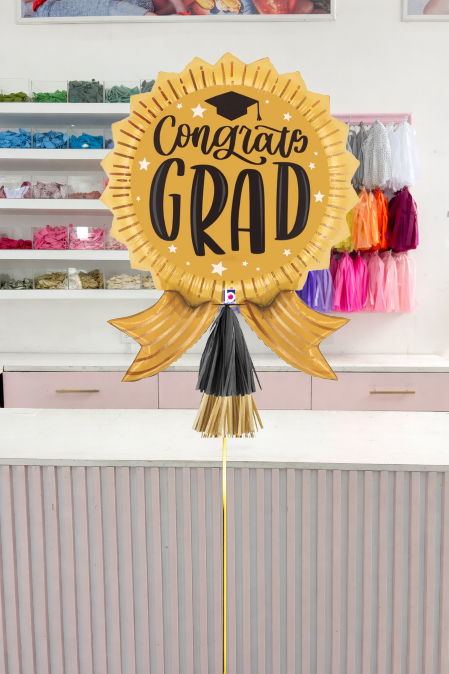Globo Graduación Congrats Ribbon