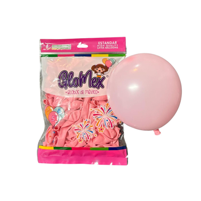 Globo Látex 5" Rosa Pastel