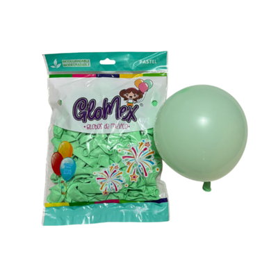 Globo Látex 5" Verde Pastel