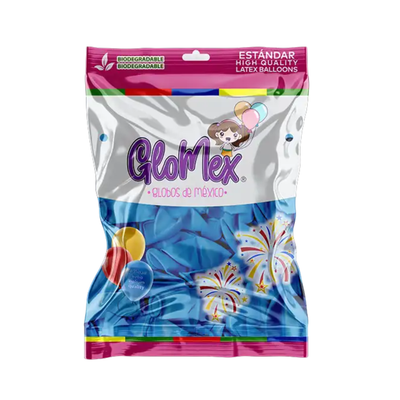 Globo Látex Azul Bebé