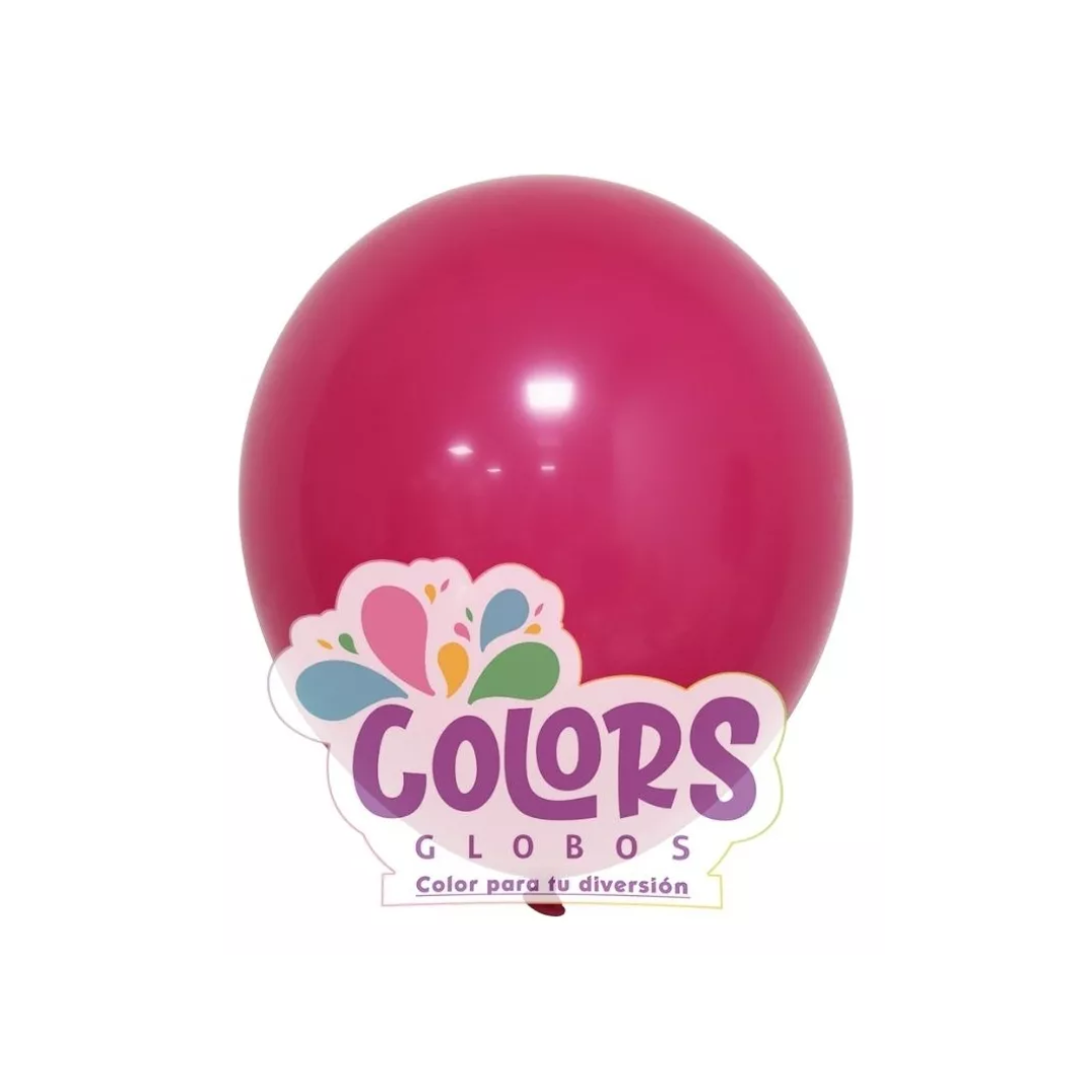 Globo 12" Fuscia 100p