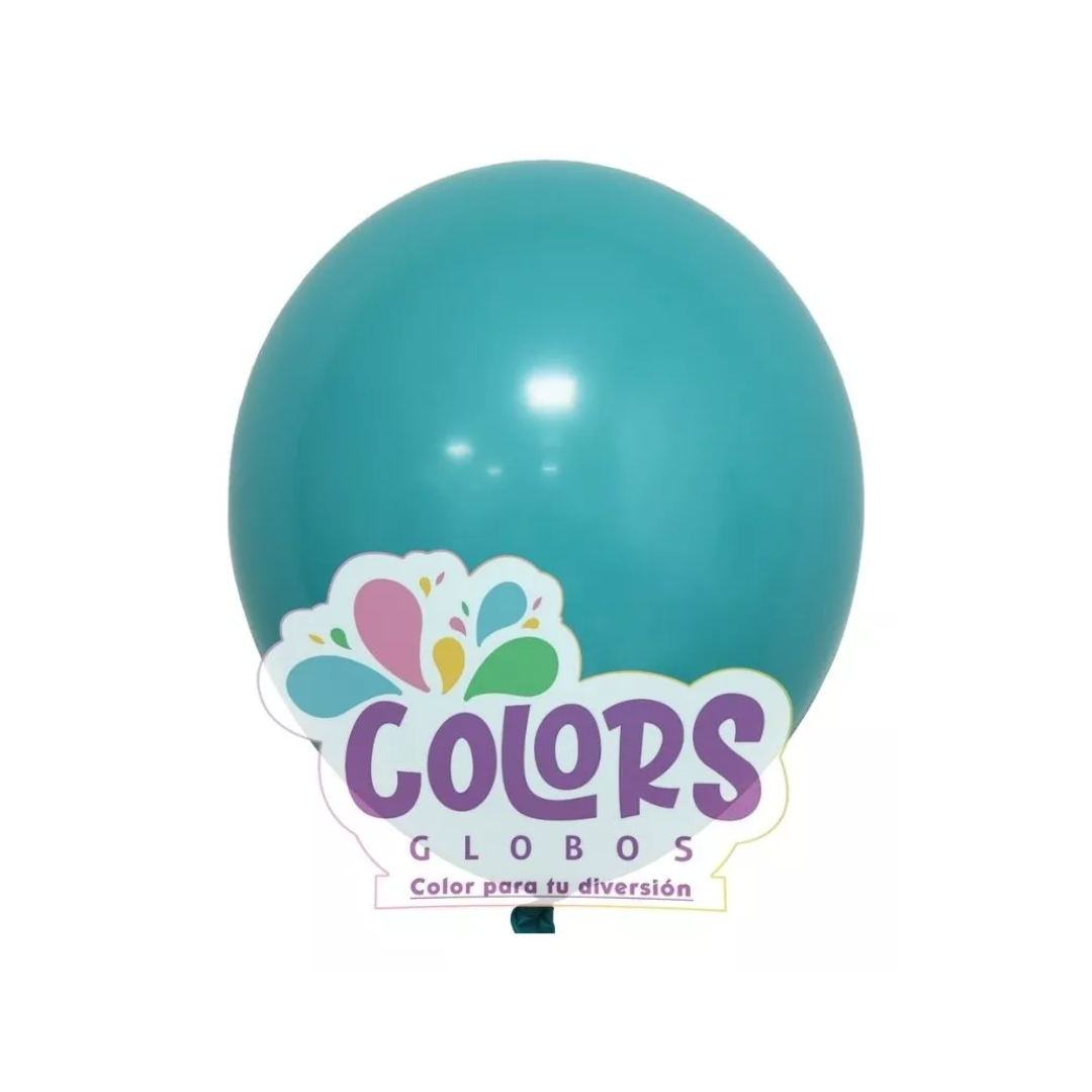 Globo 12" Turquesa 100p