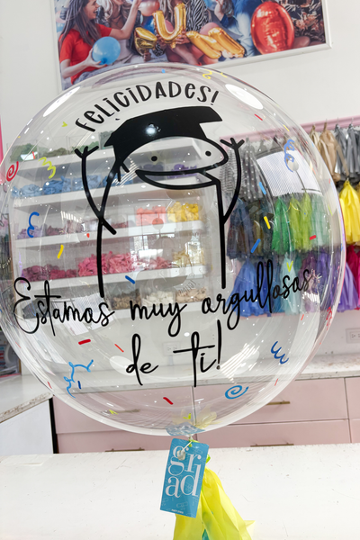 Globo Burbuja Graduación Flork