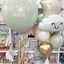 Globo Burbuja Welcome Baby Mint