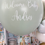 Globo Burbuja Welcome Baby Mint