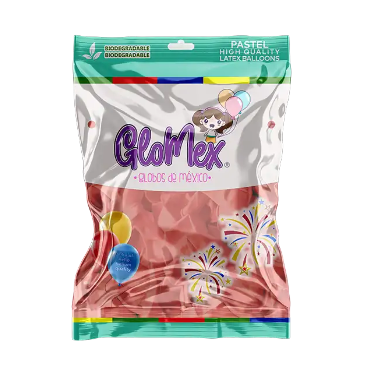 Globo Látex 10" Naranja Pastel