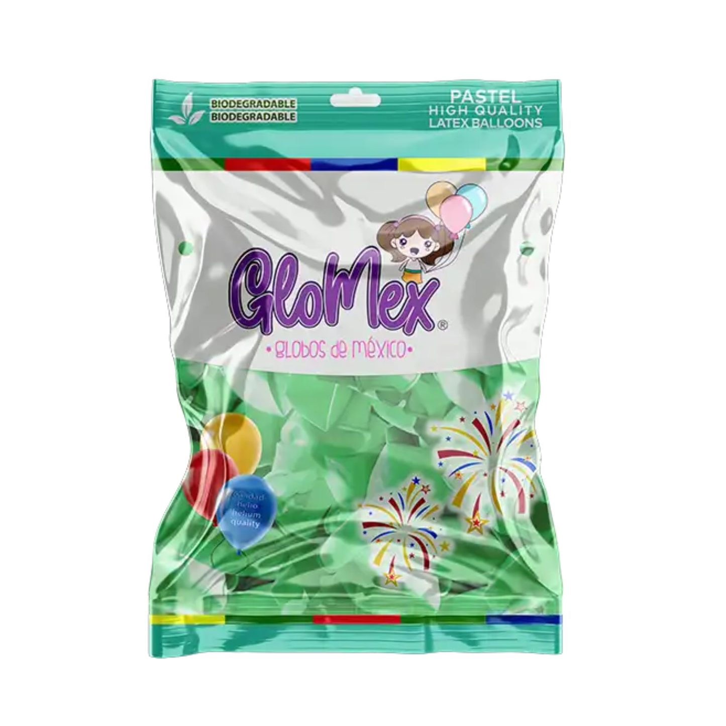 Globo Látex 10" Verde Pastel