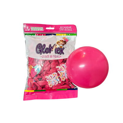 Globo Látex 5" Fucsia