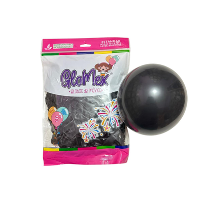 Globo Látex 5" Negro