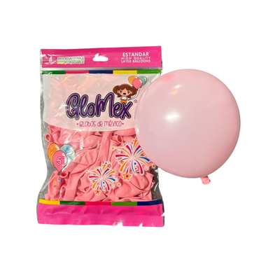Globo Látex 5" Rosa Pastel