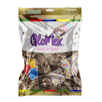 Globo Látex Champagne Chrome