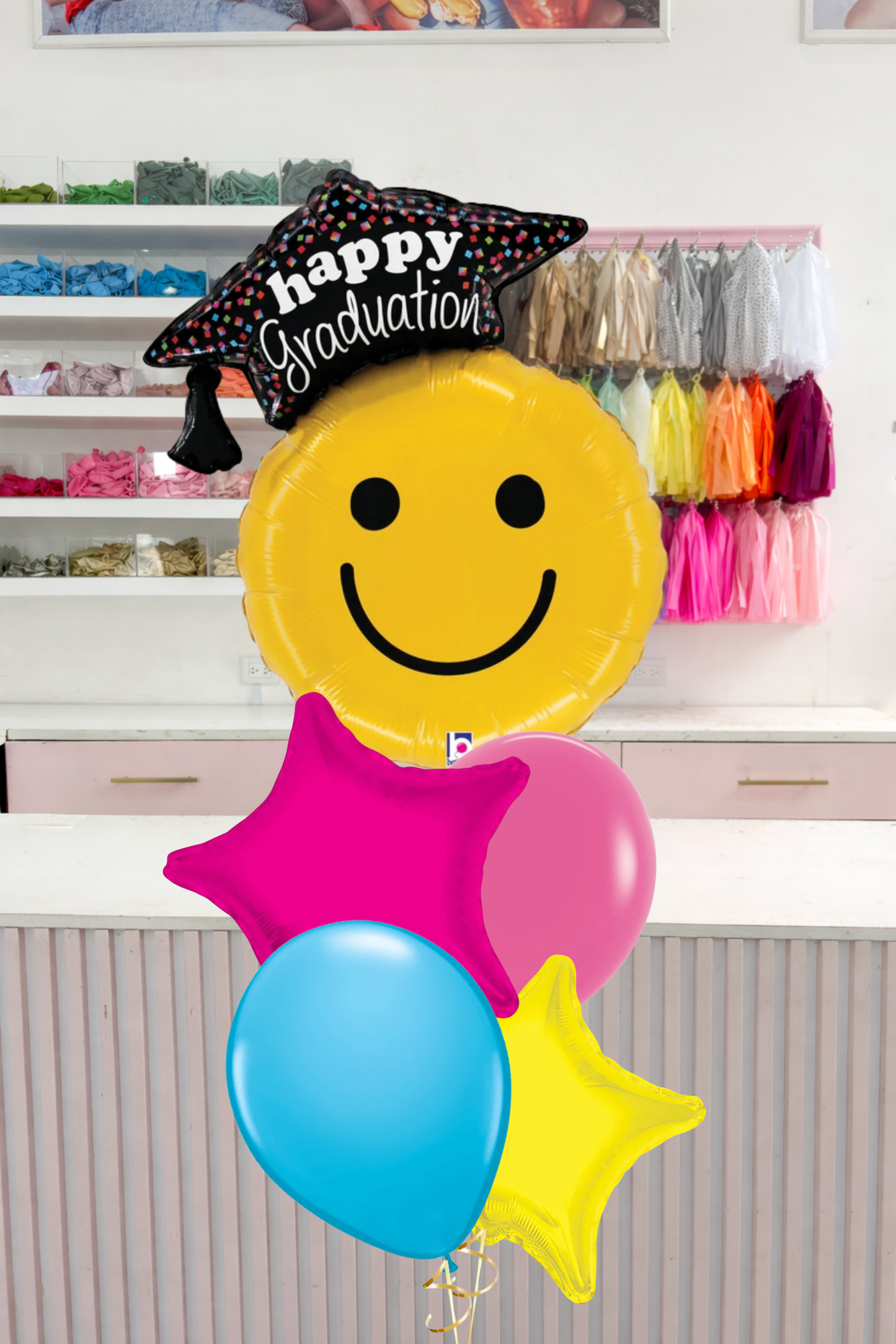 Globos Graduación Happy Face Girl