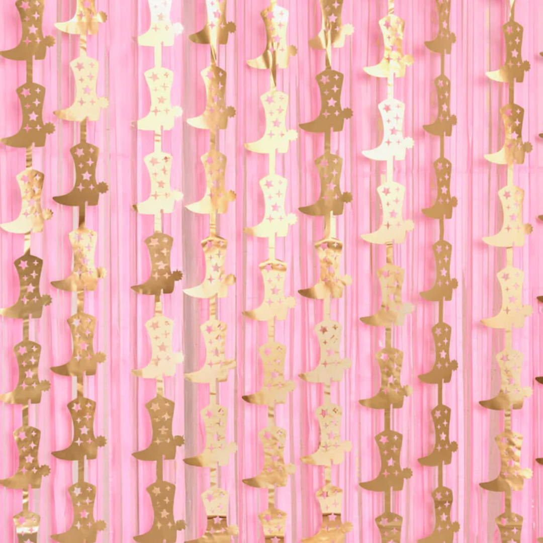 Gold Boot Curtain