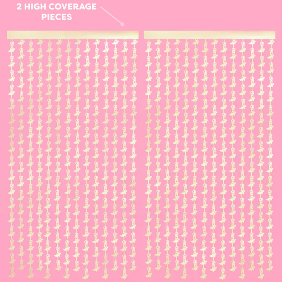 Gold Boot Curtain