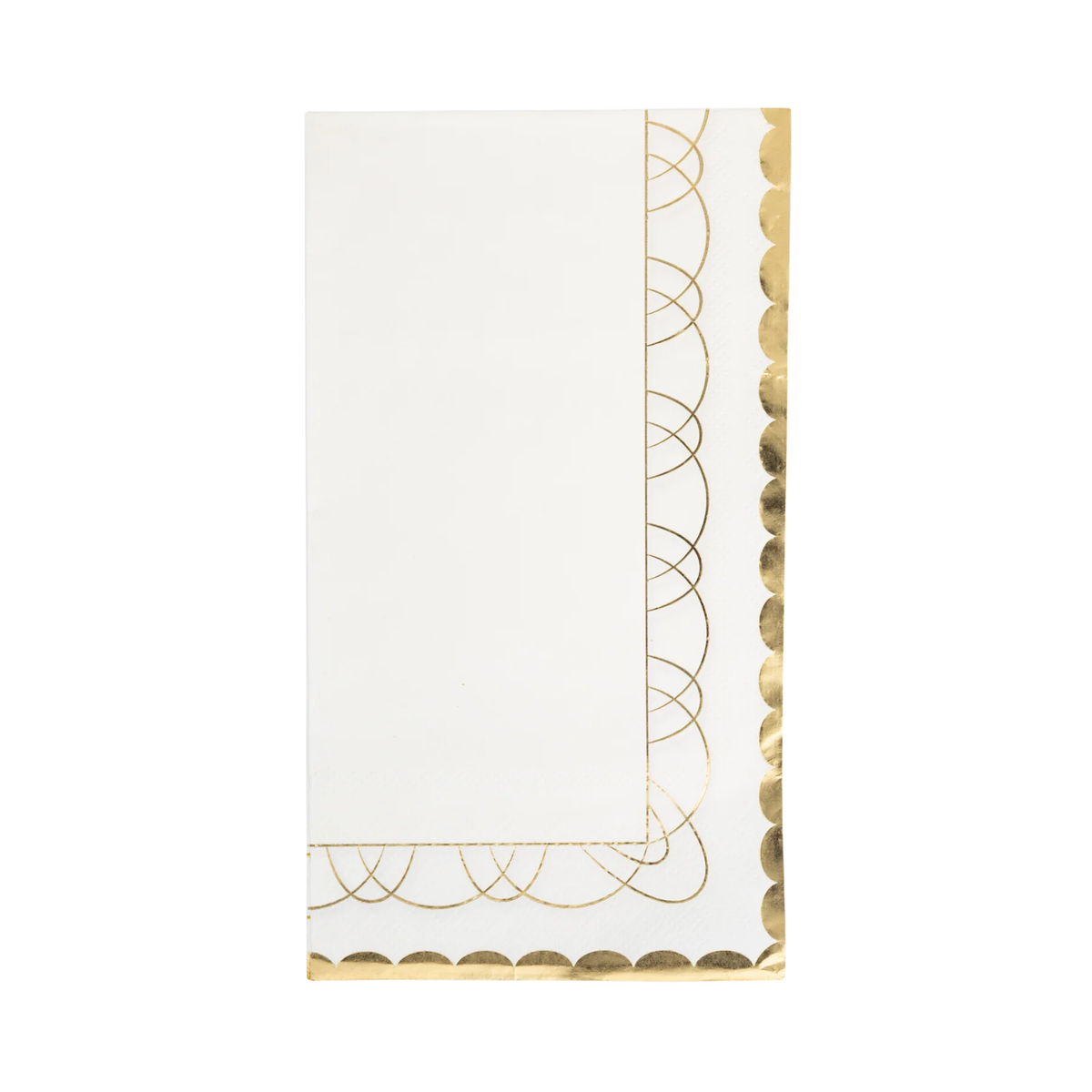 Gold Fancy Border Guest Napkin