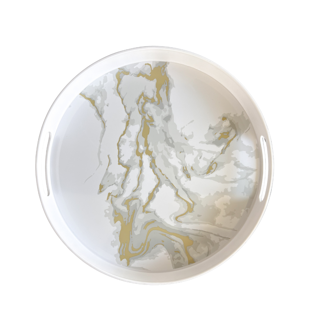 Gold Marble Tray
