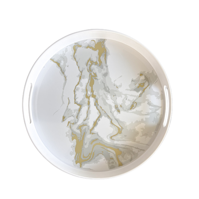 Gold Marble Tray