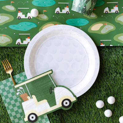 Golf Ball Paper Plate