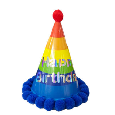 Gorrito de cumpleaños rainbow