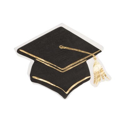 Grad Hat Shaped Napkin Cocktail