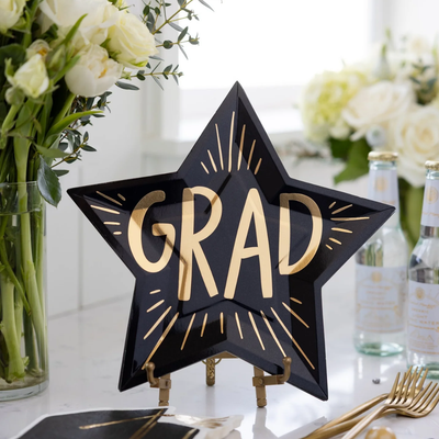 Grad Star Shaped Plate