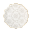 Grey Fancy Floral and Stripe 10" Plate Set