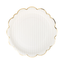 Grey Fancy Floral and Stripe 10" Plate Set