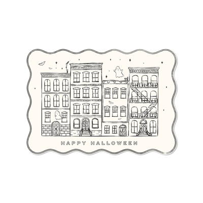 Halloween Coloring Paper Placemats with Stickers