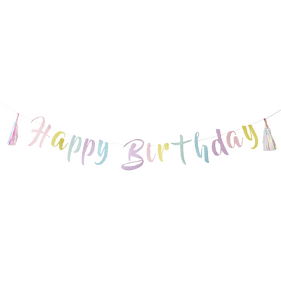 Banner Happy Birthday Arcoiris