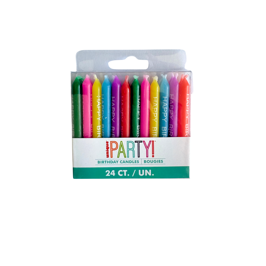 Happy Birthday Script Candles