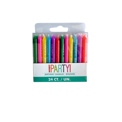 Happy Birthday Script Candles