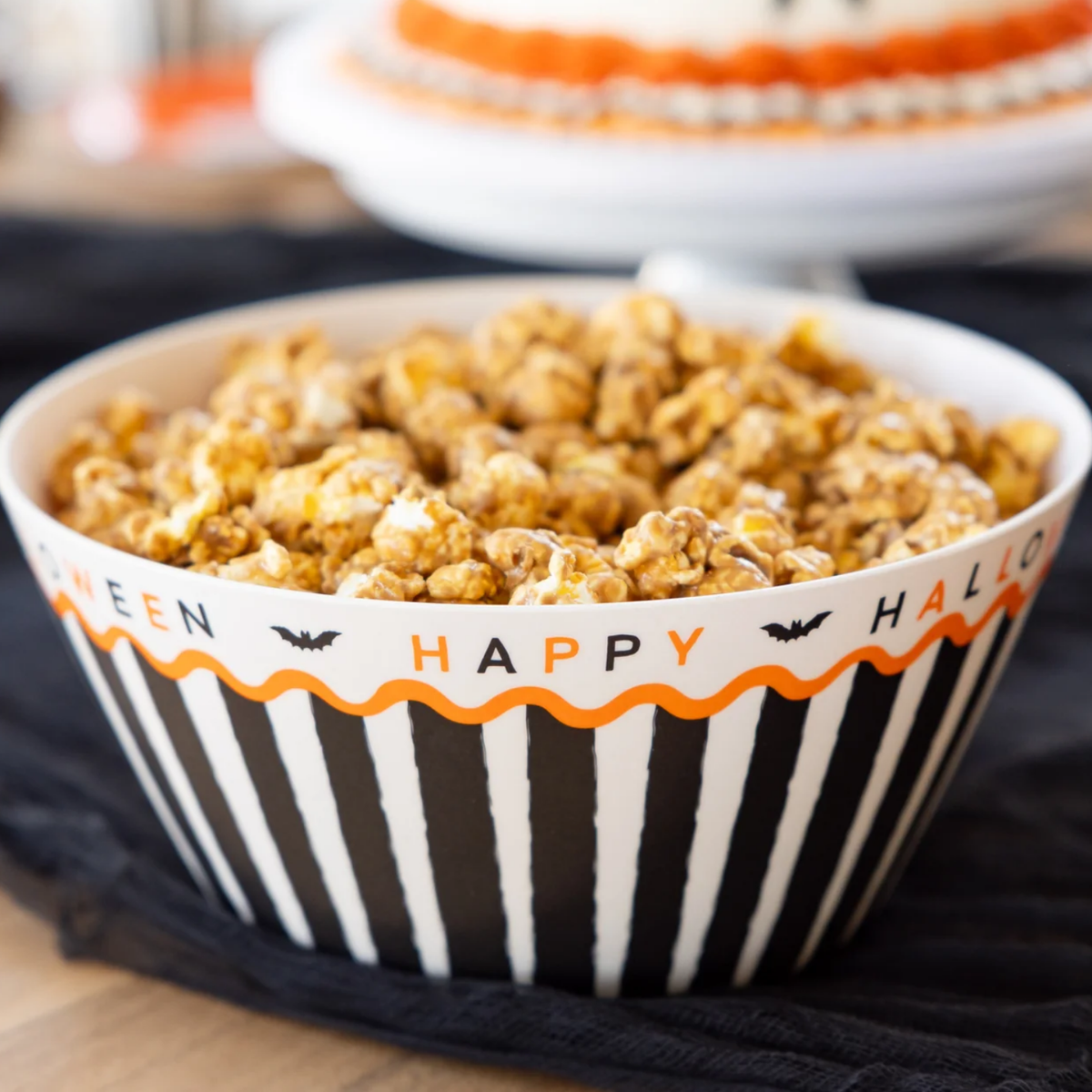 Happy Halloween Bamboo Bowl