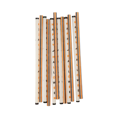 Happy Halloween Reusable Straws