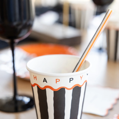 Happy Halloween Reusable Straws