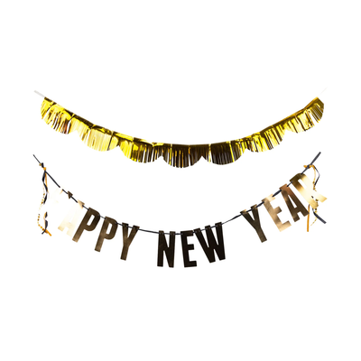 Happy New Year Banner Set