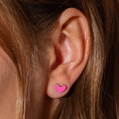 Harrison Heart Stud Earrings
