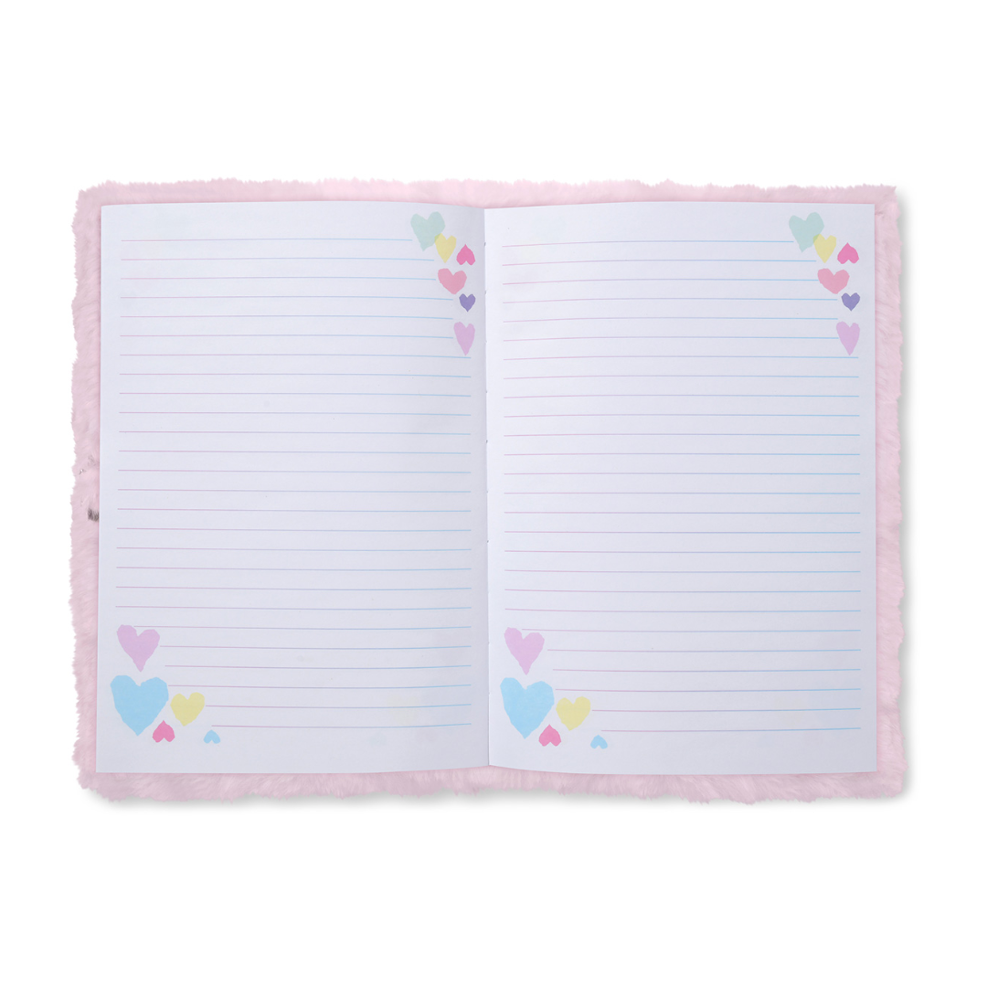 Heart Tie Dye Lock and Key Furry Journal