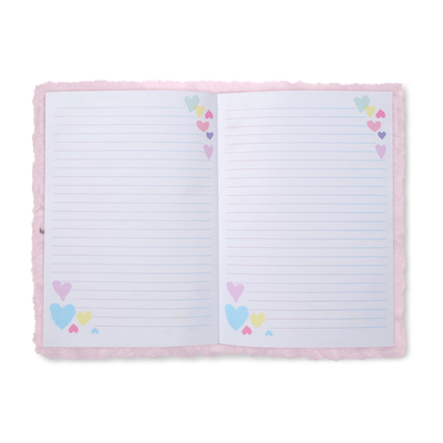 Heart Tie Dye Lock and Key Furry Journal