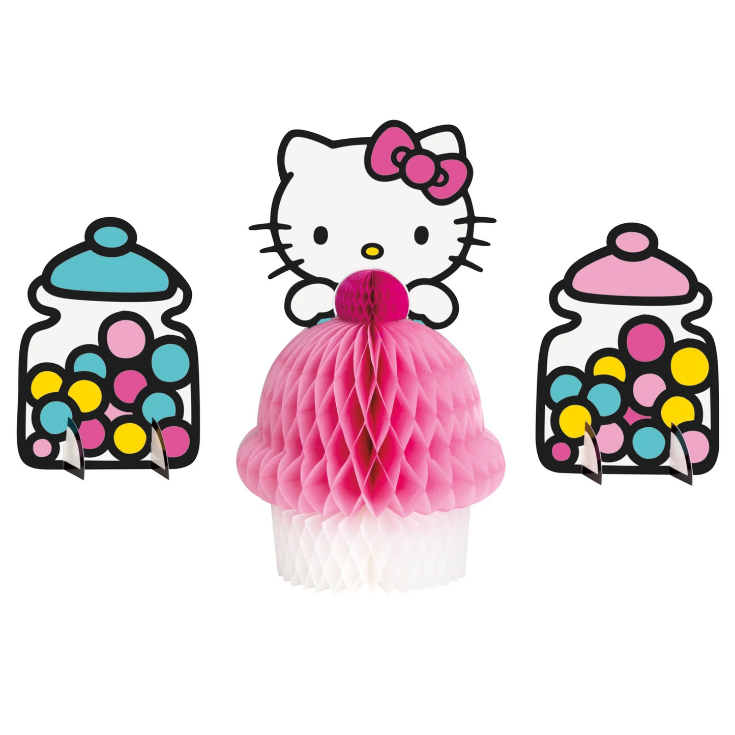 Hello Kitty and Friends Birthday Honeycomb Table Centerpiece