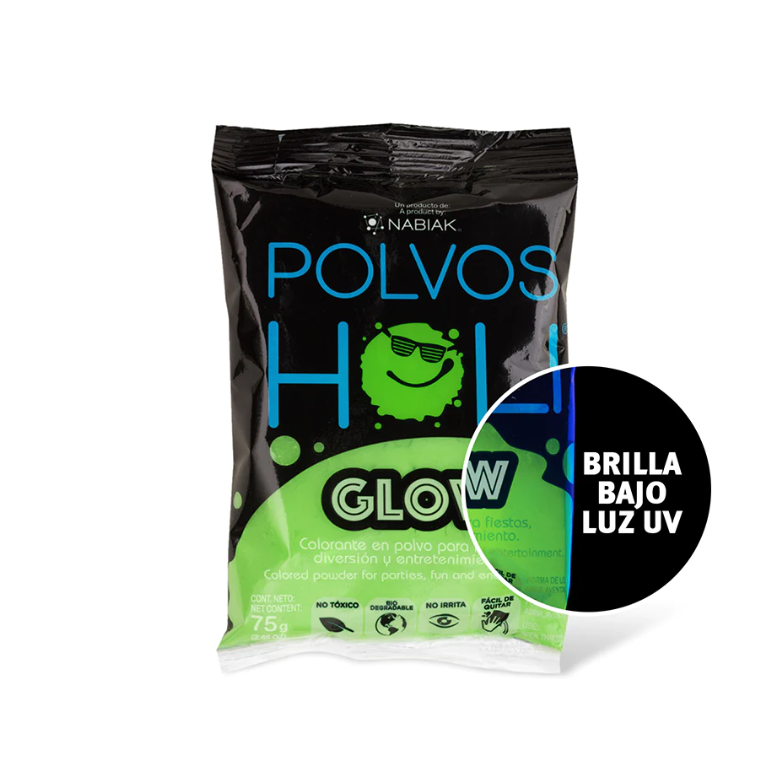 Holi Glow Verde Fluorescente