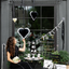 Honeycomb Black & White Hearts