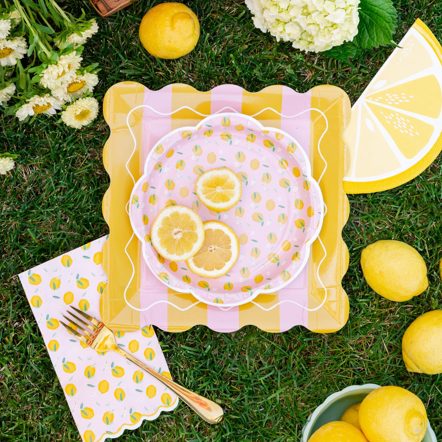 Lemons Dinner Napkins