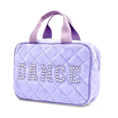 Love to Dance Quilted Large Cosmetic Bag