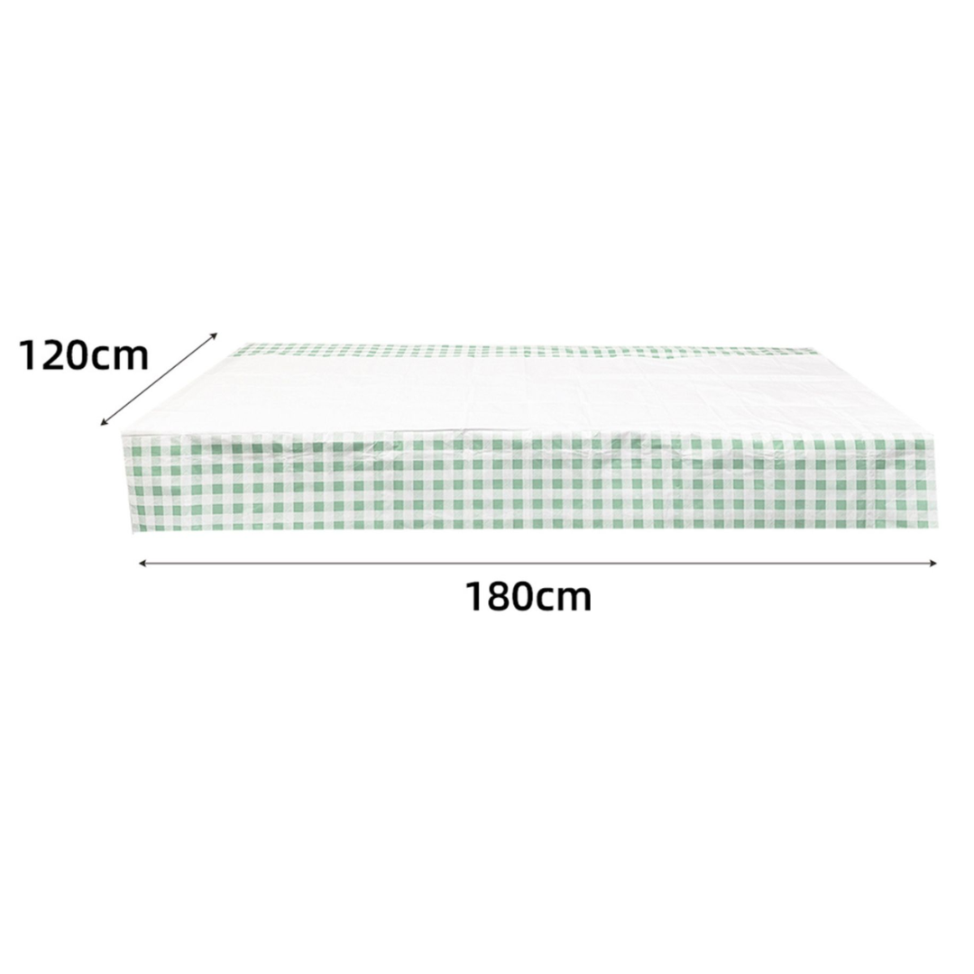 Mantel de papel Gingham Verde