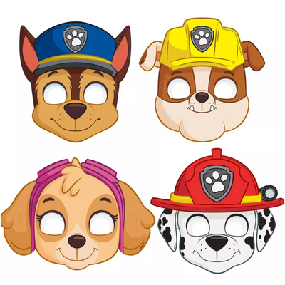 Máscaras Paw Patrol