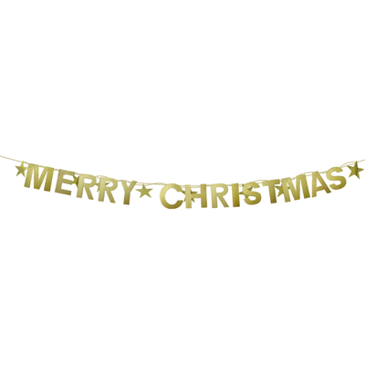 Merry Christmas Glitter Banner