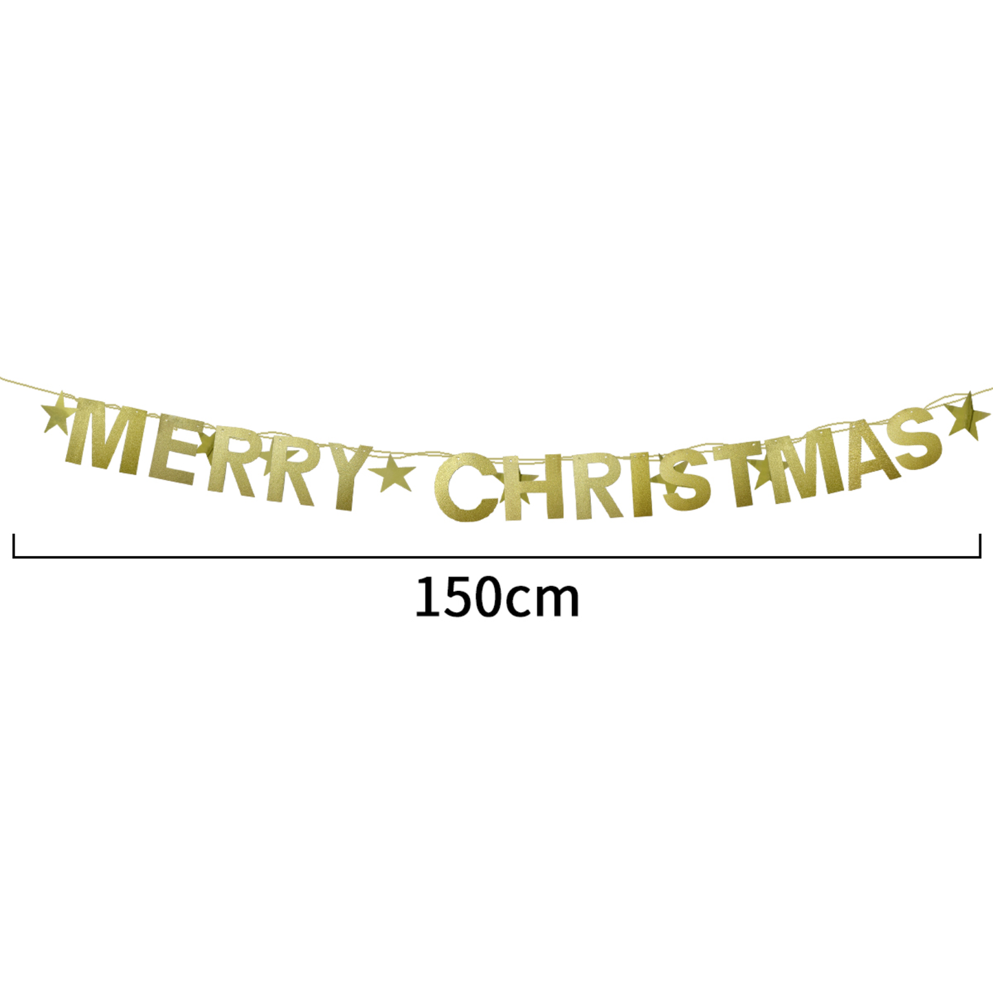 Merry Christmas Glitter Banner