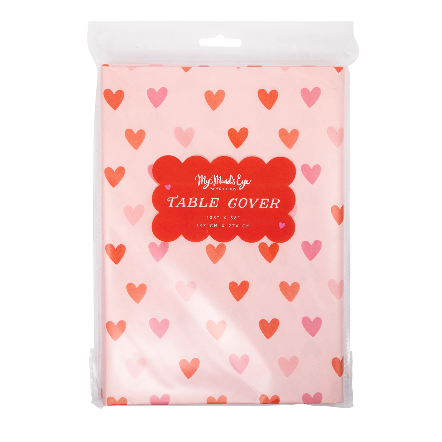 Multi Heart Paper Table Cover